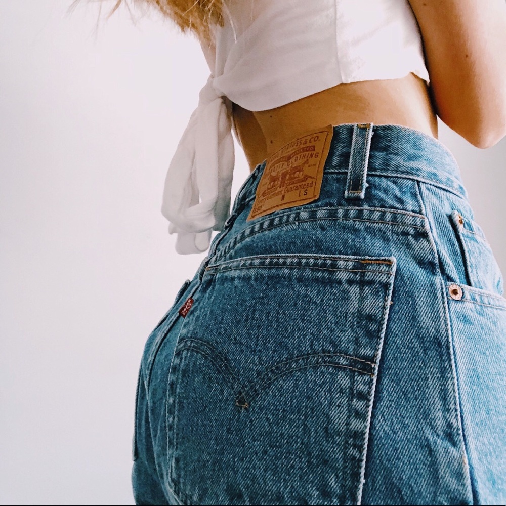 High waisted mom jeans